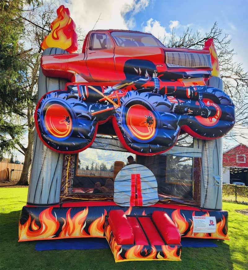 3D Monster Truck Bounce House For Sale - Image 3