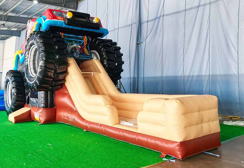 Monster Truck Bounce House with Slide - Image 3