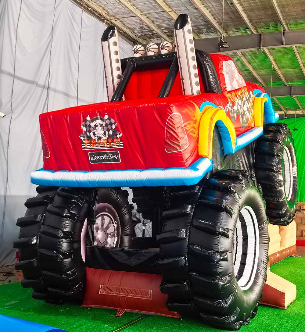 Monster Truck Bounce House with Slide - Image 4
