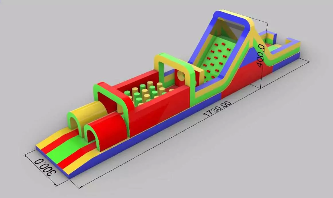52ft Shapes Inflatable Obstacle Course - Image 7