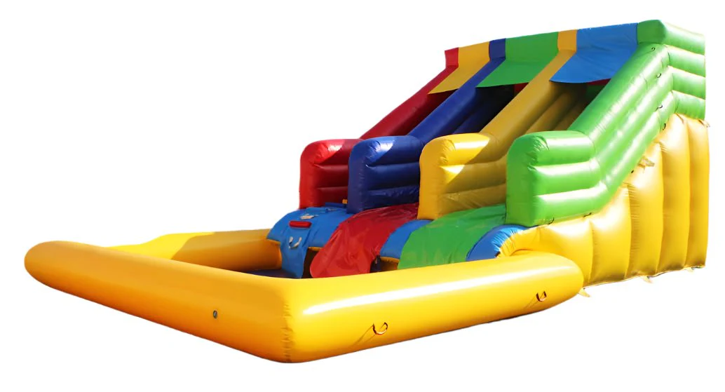 2 Lane Inflatable Water Slide With Pool - Image 3