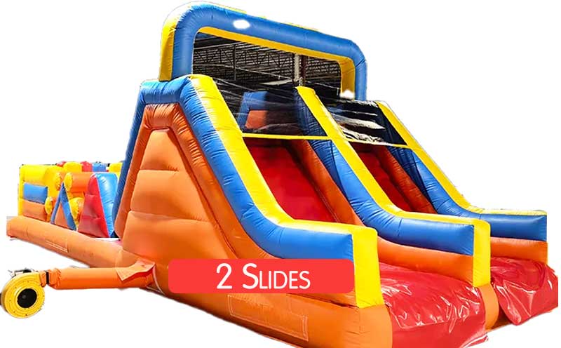 Small 2 Lane Inflatable Obstacle Course - Image 4
