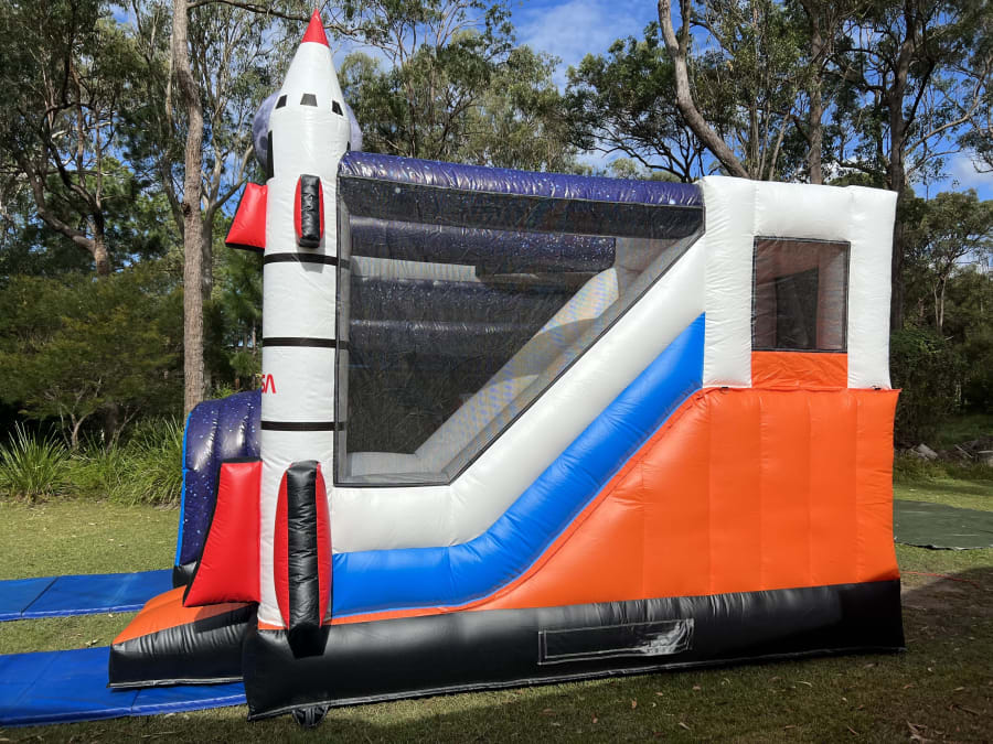 Space Shuttle Bounce House With Slide - Image 5