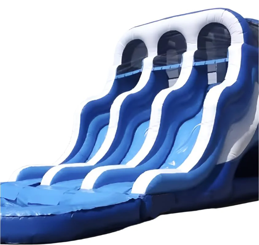 Triple Lane Back Loading Inflatable Water Slide With Pool - Image 2