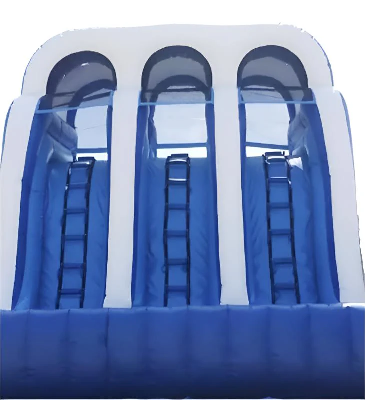 Triple Lane Back Loading Inflatable Water Slide With Pool - Image 3