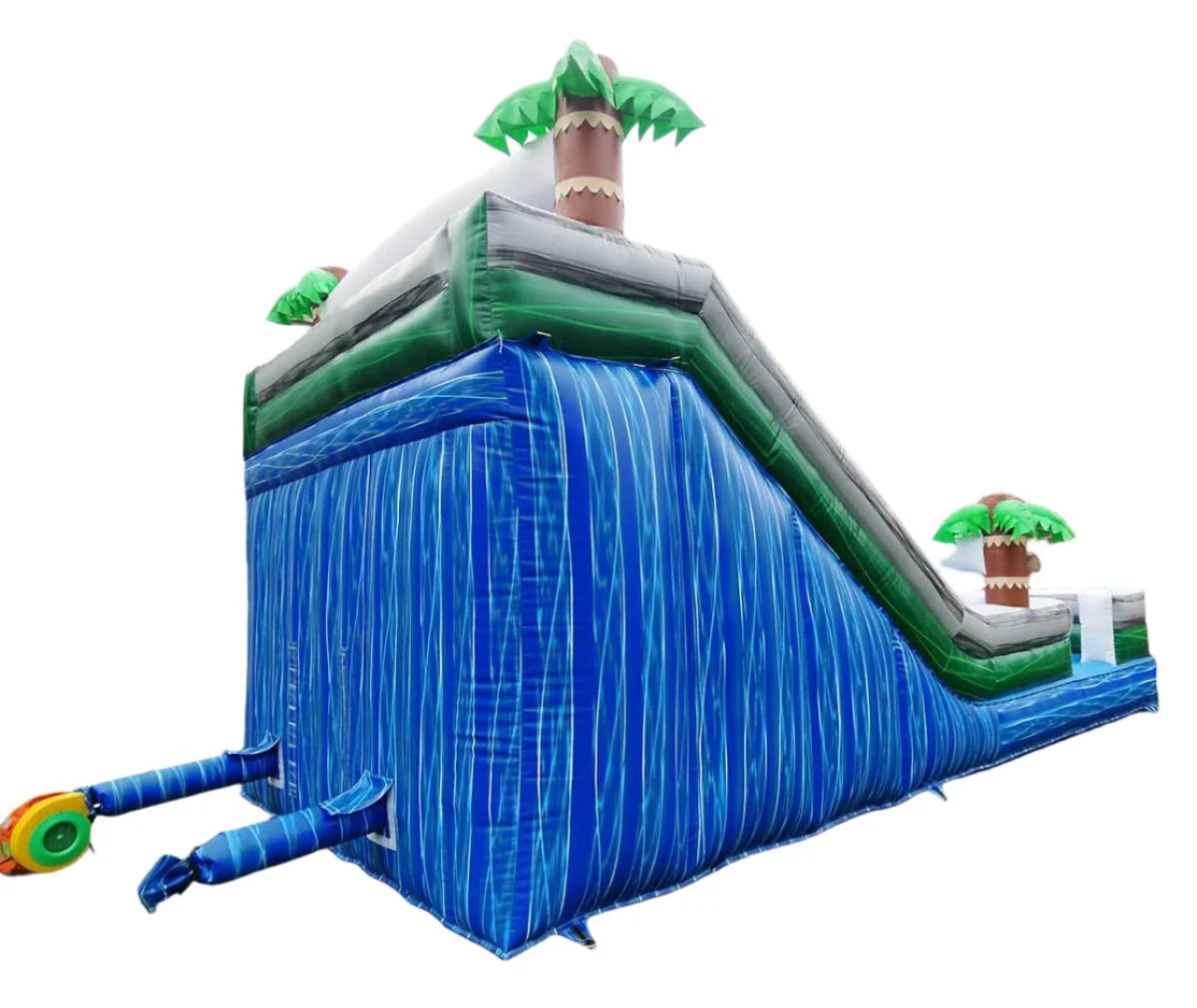 Tropical Jungle Double Lane Inflatable Waterslide - Image 3