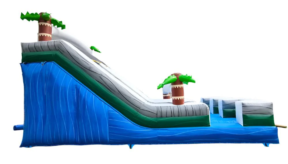 Tropical Jungle Double Lane Inflatable Waterslide - Image 4